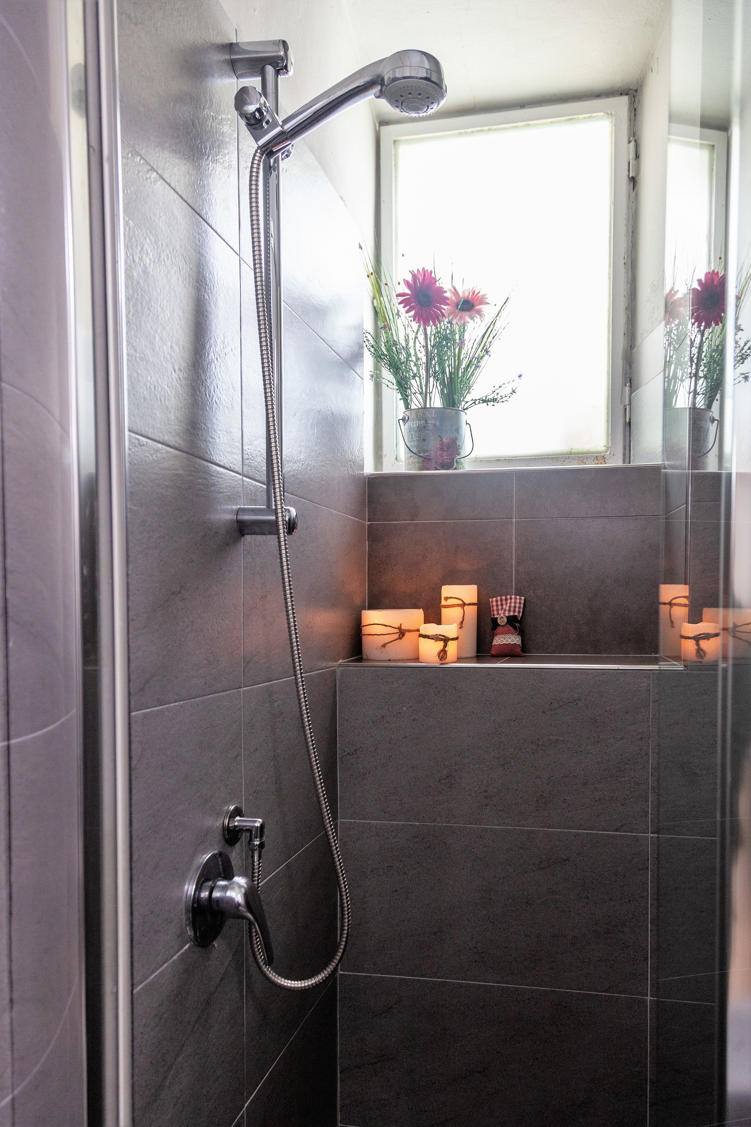 Chambre Double, vue jardin, rez-de-chaussée | Salle de bain