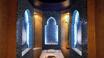 Behandlingsrum til par, hot stone-massage, deep tissue-massage