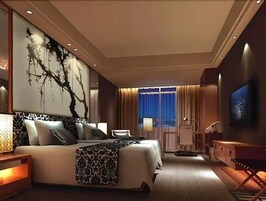 Premium bedding, down comforters, pillowtop beds, minibar