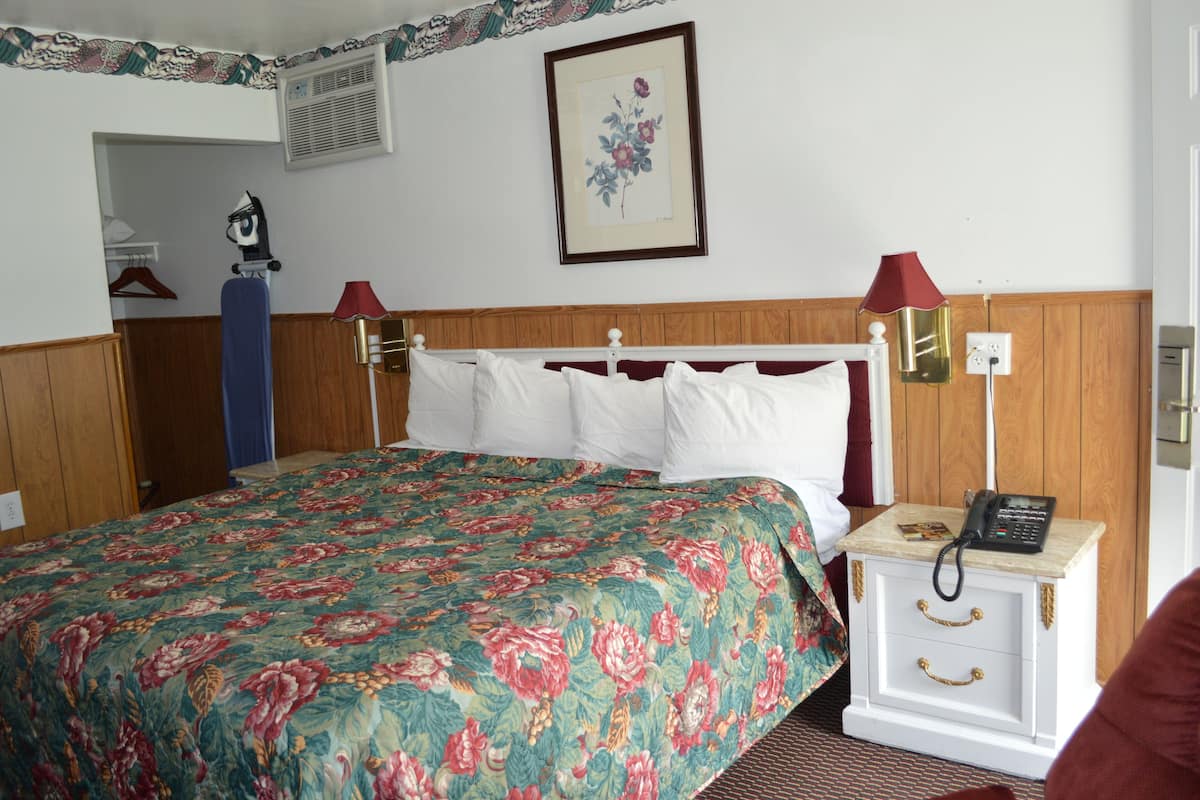 Room, 1 King Bed | Living area