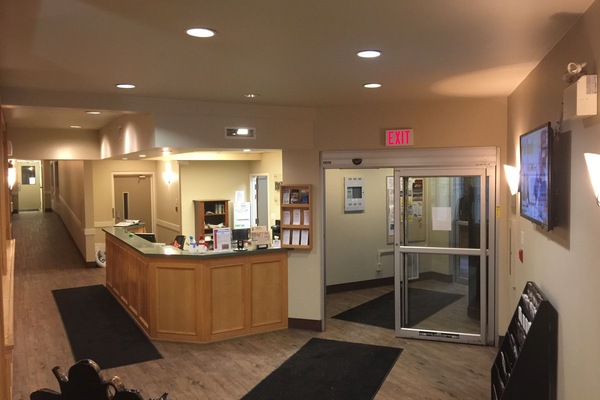 Interior entrance