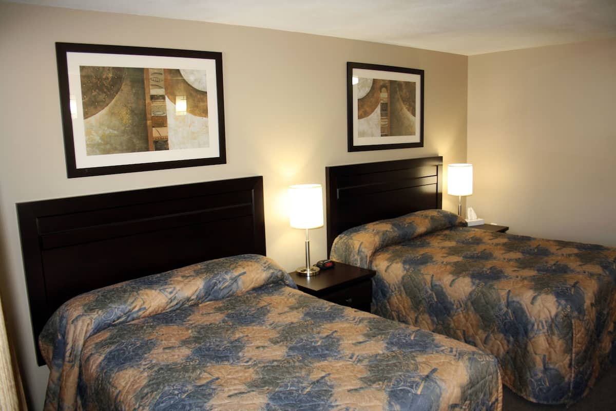 Double Room, 2 Double Beds, Kitchenette | Desk, laptop workspace, blackout curtains, free WiFi