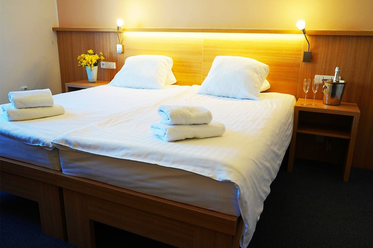 standard double or twin room | desk, blackout curtains, soundproofing, rollaway beds
