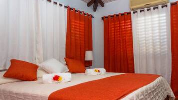 Premium bedding, in-room safe, individually decorated, desk