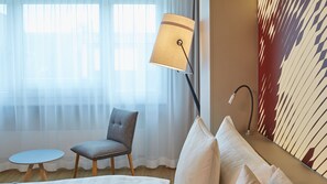 Family Room | Premium bedding, down duvets, free minibar, in-room safe - Hotel Wettstein (Basel)