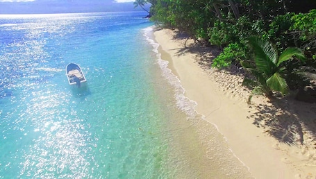 Aerial view. Maqai Beach Eco Resort