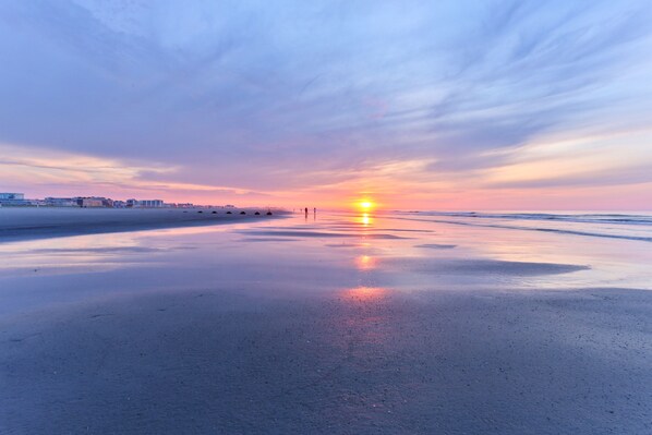 Vista a la playa o el mar