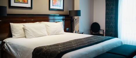 Minibar, in-room safe, desk, laptop workspace