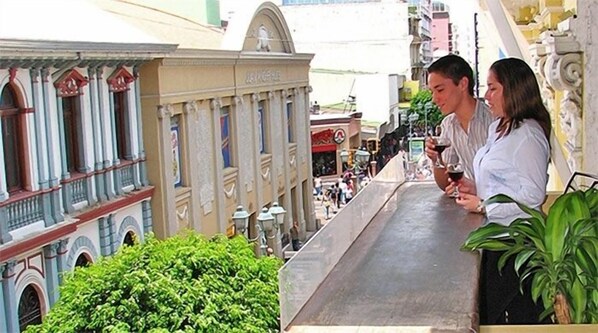 Blick von der Unterkunft