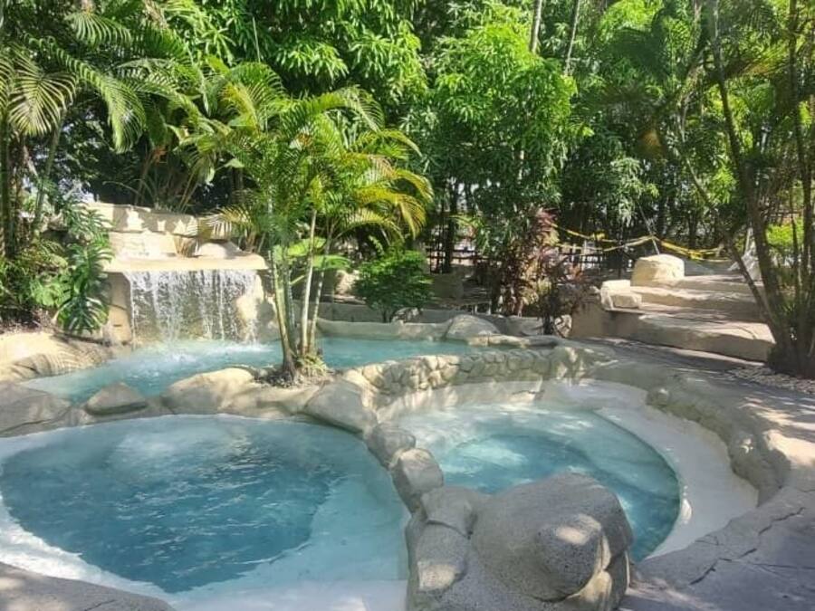 Outdoor pool, open 7 AM to 10 PM, sun loungers