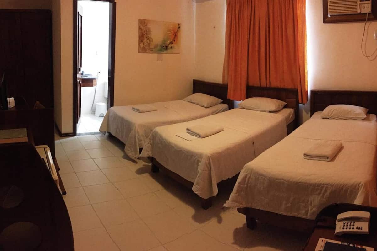 blackout curtains, iron/ironing board, free wifi