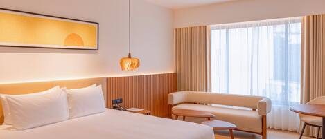 奢华客房 | 客房内保险箱、办公桌、隔音、免费 WiFi