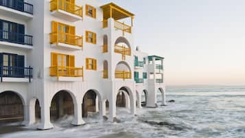 On the beach, beach volleyball, beach bar, sailing