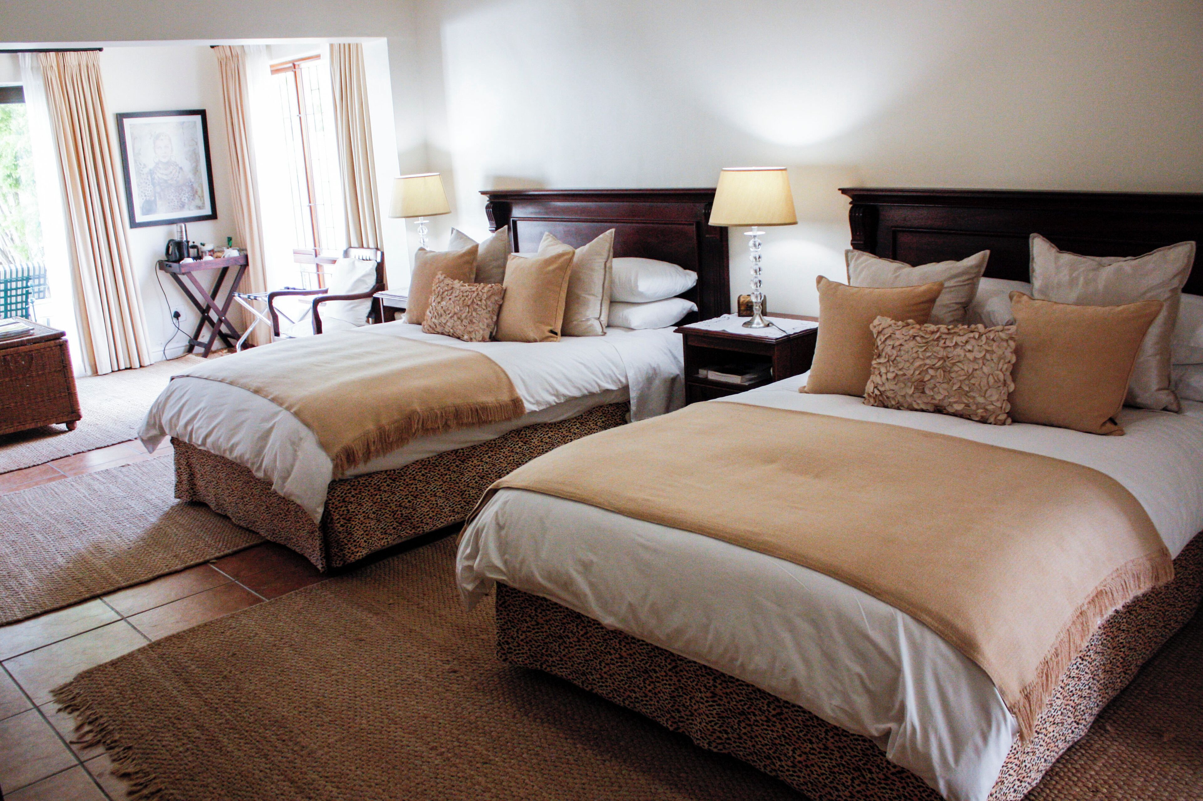 Leopard Room | Egyptian cotton sheets, hypo-allergenic bedding, down duvets