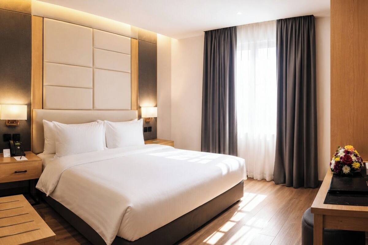 Minibar, in-room safe, WiFi (free), bed sheets