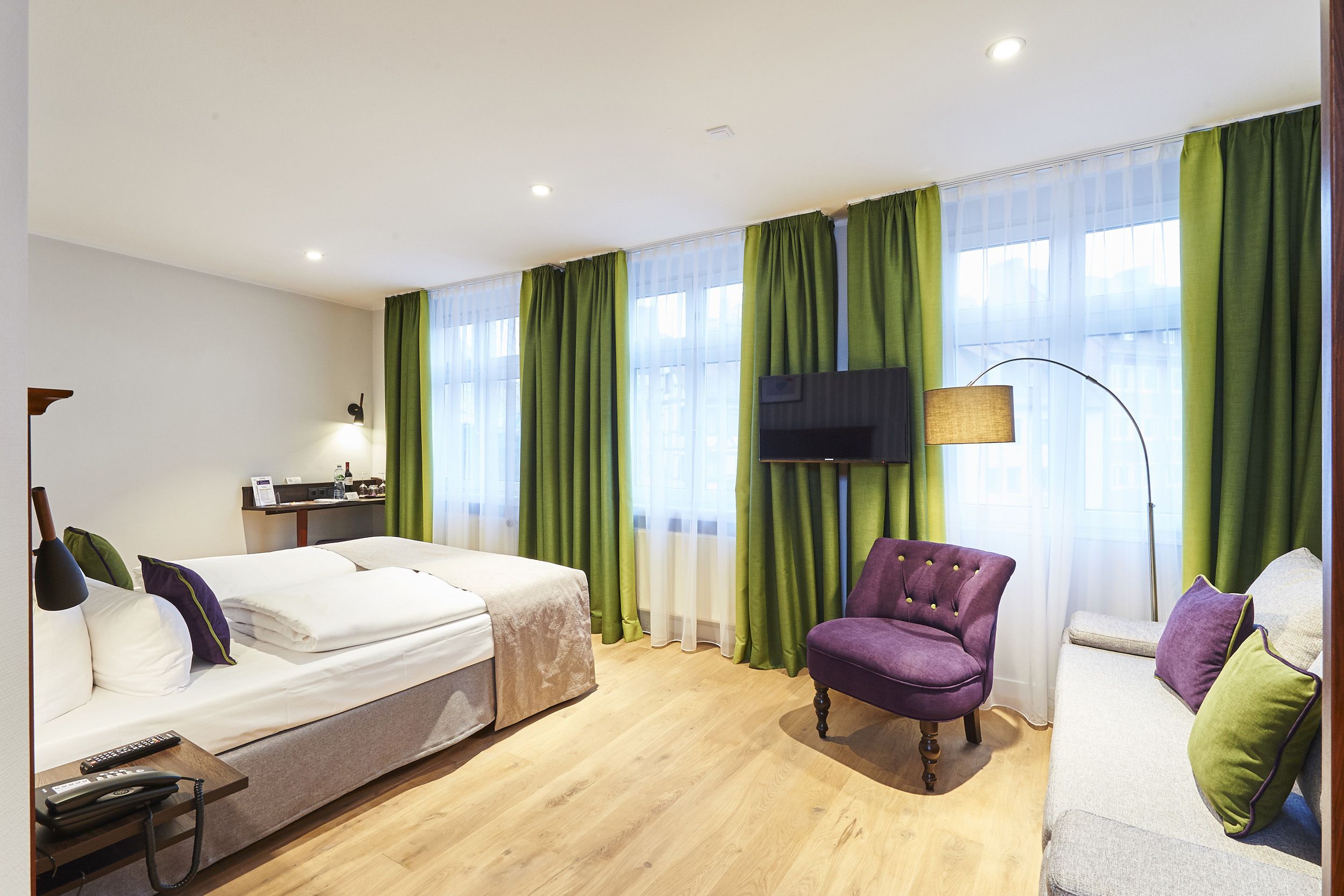 comfort double room | premium bedding, minibar, in-room safe, individually decorated
