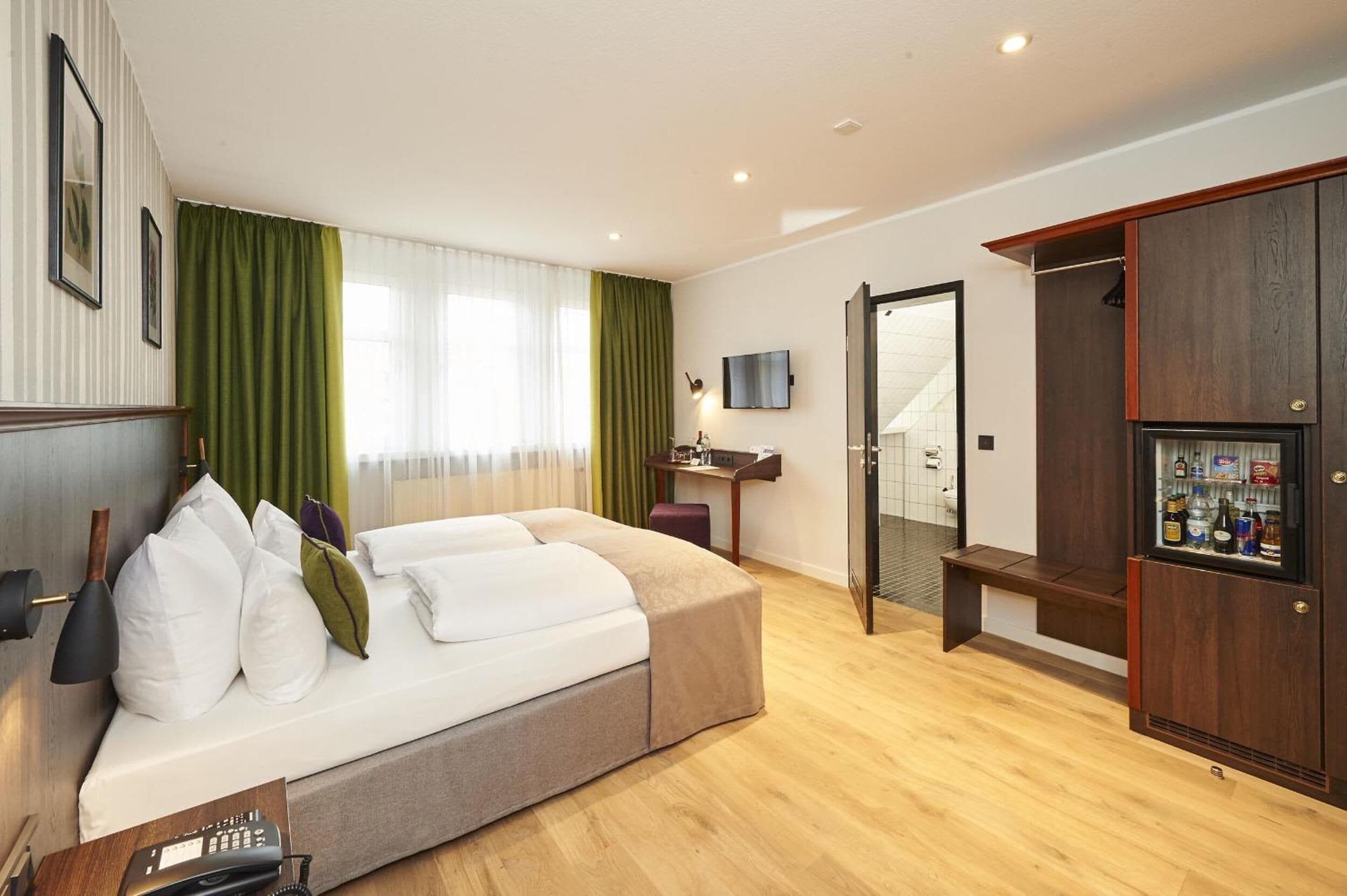 premium bedding, minibar, in-room safe, individually decorated