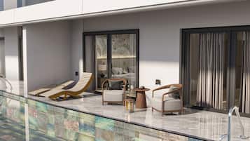 Family Swim Up Suite | Living area
