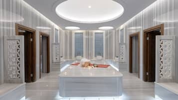 Sauna, hot tub, steam room, Turkish bath/hammam, body treatments