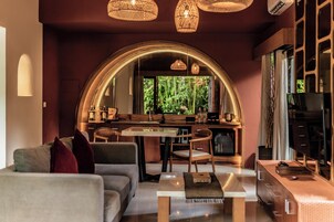 Grand One Bedroom Villa with Private Pool | Private kitchenette | Mini-fridge, microwave, dishwasher, electric kettle