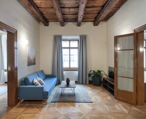 Apartment, 2 Bedrooms (Kate - 2nd floor) | Living room | Flat-screen TV, Netflix - 3 Epoques Apartments by Adrez Living (Prague)