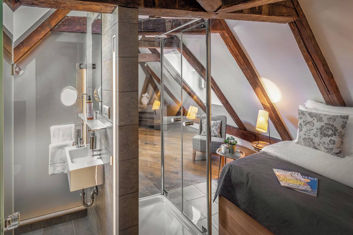 Apartment, 1 Schlafzimmer (Duplex - 3rd floor) | Allergikerbettwaren, Schreibtisch, laptopgeeigneter Arbeitsplatz