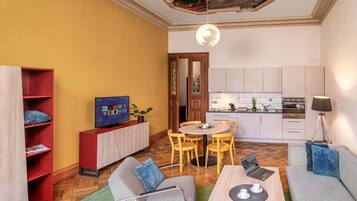 Departamento, 1 habitación | 2 habitaciones, ropa de cama hipoalergénica y decoración personalizada