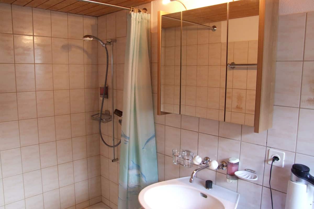 family triple room, 1 bedroom | bathroom | shower, rainfall showerhead, free toiletries, hair dryer