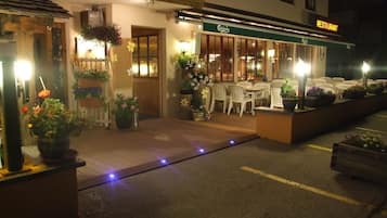 Front of property – evening/night