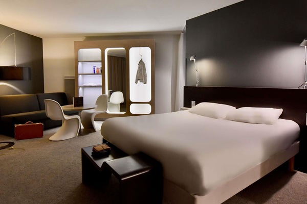 Desk, blackout drapes, soundproofing, iron/ironing board