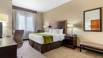 Room, 1 King Bed, Accessible, Non Smoking | Egyptian cotton sheets, premium bedding, down comforters, pillowtop beds