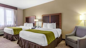 Standard Room, 2 Queen Beds, Non Smoking | Egyptian cotton sheets, premium bedding, down comforters, pillowtop beds