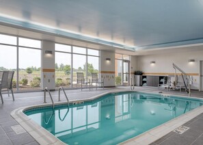 Indoor pool, open 6:00 AM to 10:00 PM, pool umbrellas - Fairfield Inn & Suites Jeffersonville I-71 (Jeffersonville)