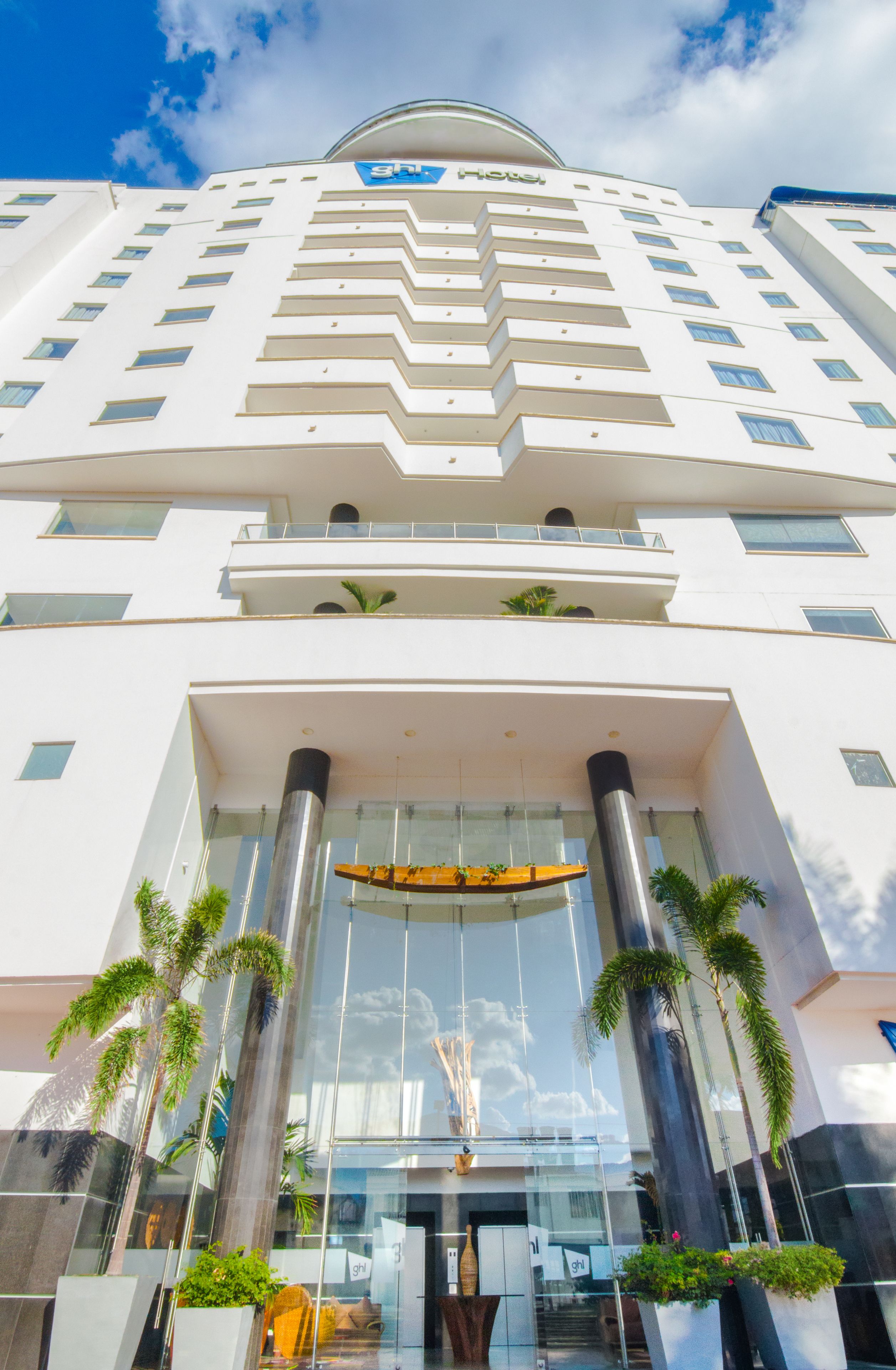 Majoituspaikan julkisivu