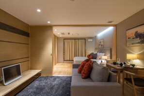 아파트, 침실 1개, 금연 (A) | 거실 공간 | TV, DVD 플레이어, MP3 도킹 스테이션