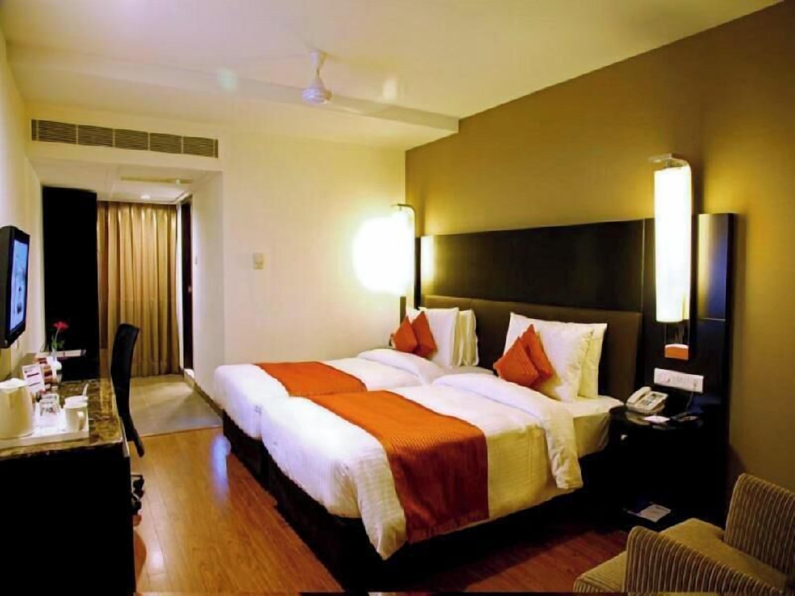 Free minibar items, in-room safe, desk, blackout curtains