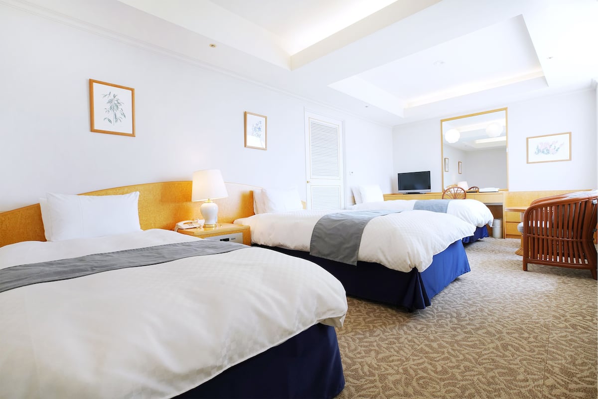 Down comforters, in-room safe, desk, iron/ironing board (on request)