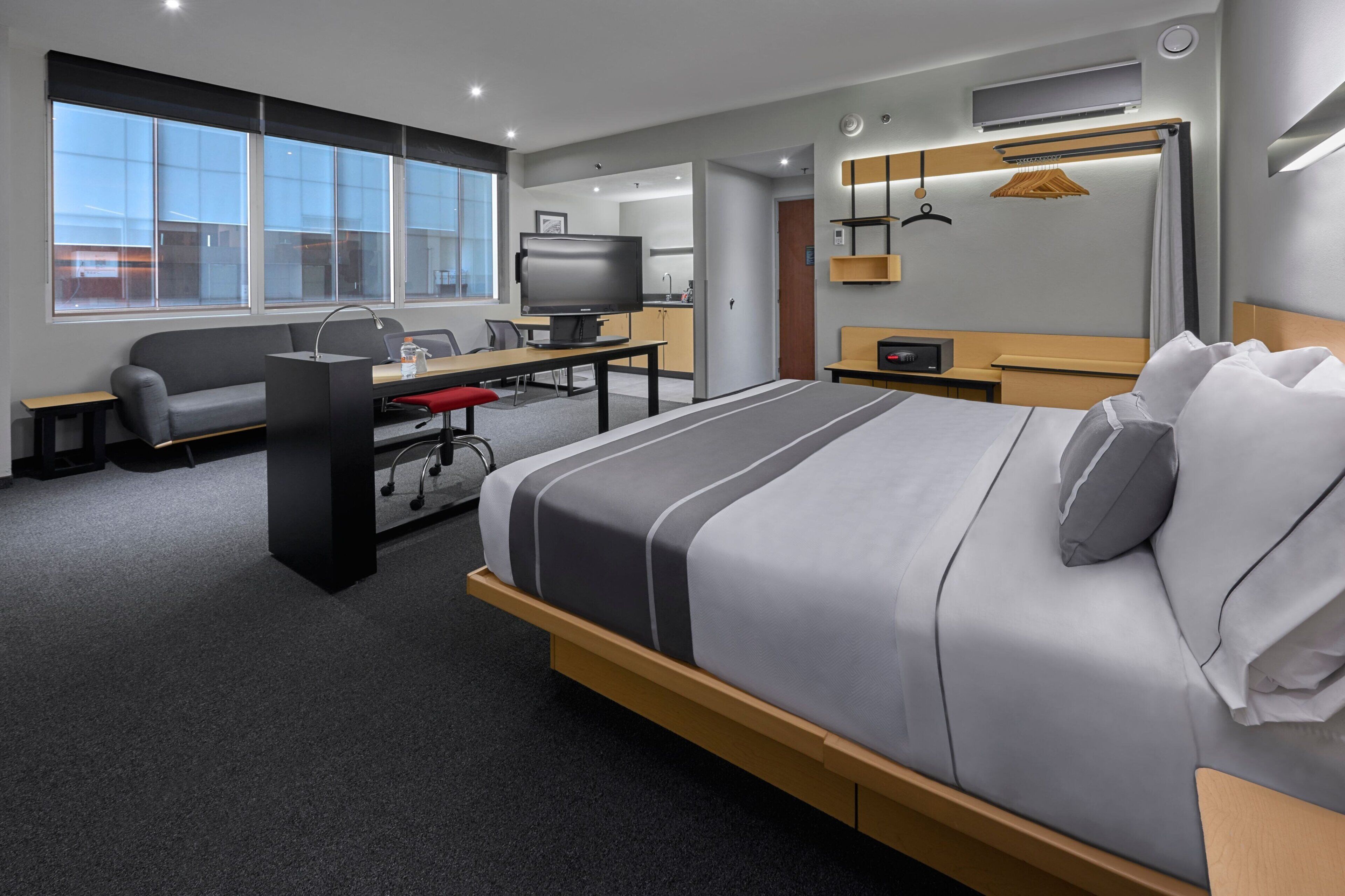 In-room safe, desk, blackout drapes, iron/ironing board (on request)