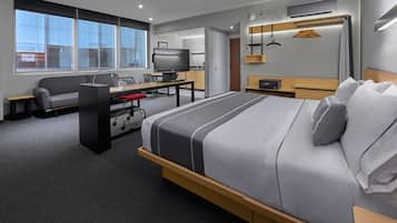 In-room safe, desk, blackout drapes, iron/ironing board (on request)