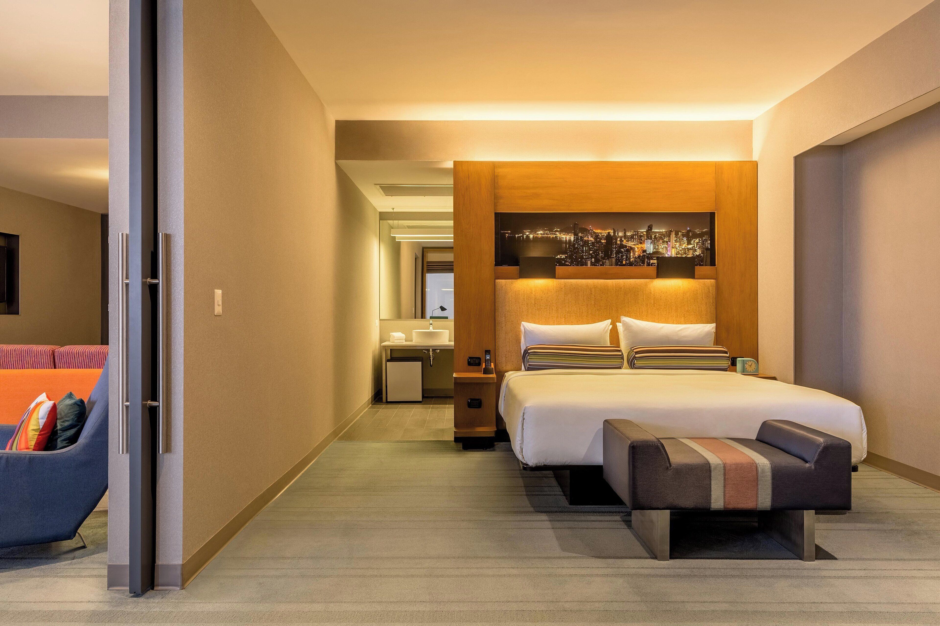 premium bedding, in-room safe, desk, blackout curtains