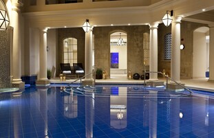 Indoor pool, open 7:00 PM to 9:00 PM, sun loungers