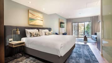 Suite, 1 cama de matrimonio grande | 1 dormitorio, tabla de planchar con plancha, wifi gratis y ropa de cama