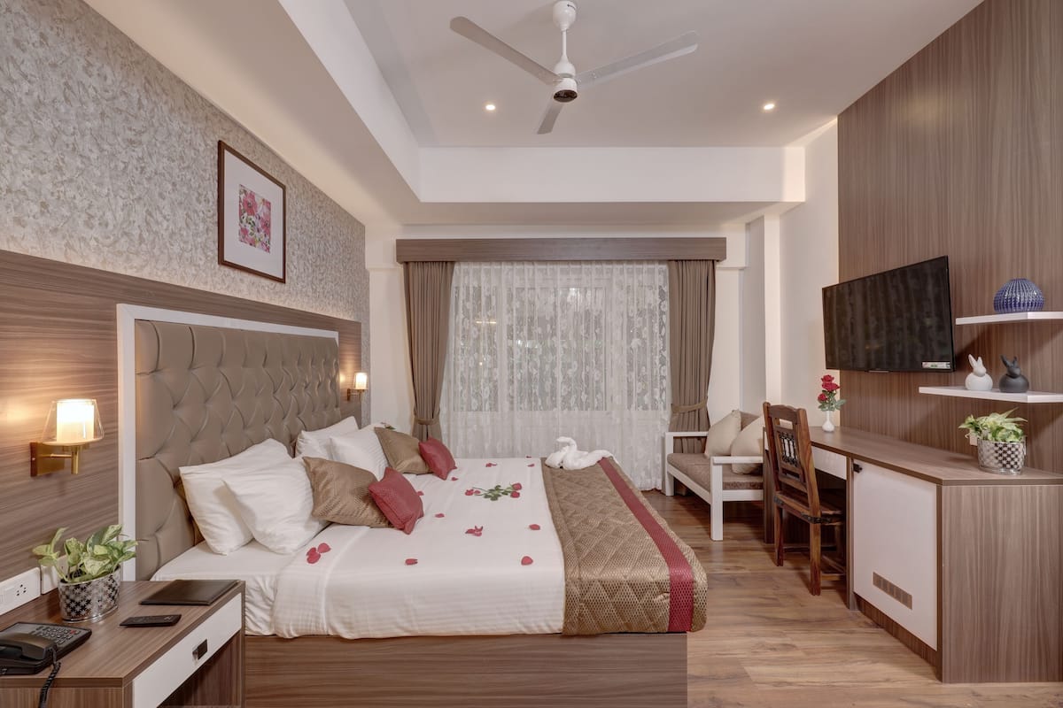 Deluxe kamer, 1 kingsize bed | Lakens van Egyptisch katoen, luxe beddengoed