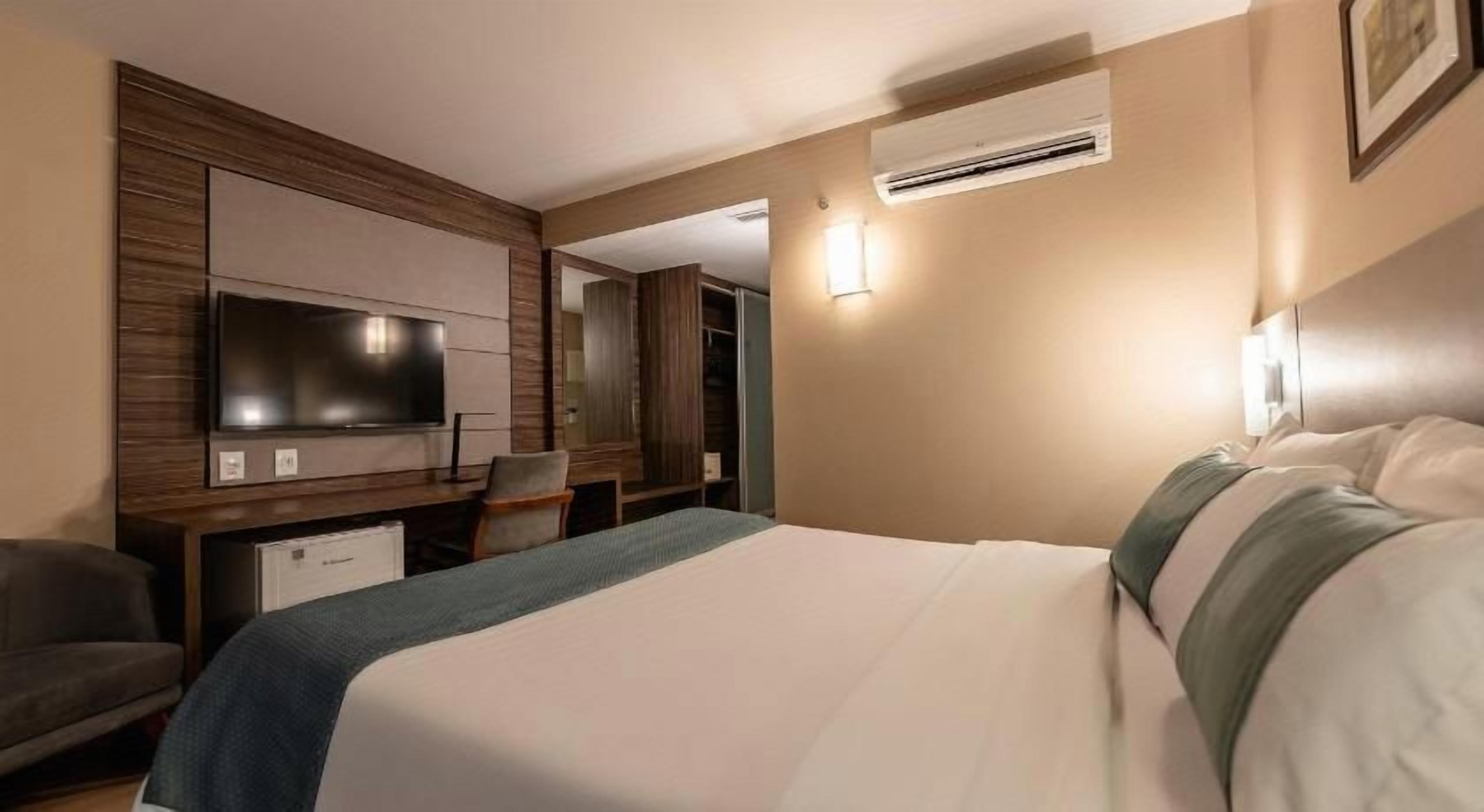 In-room safe, desk, laptop workspace, blackout curtains