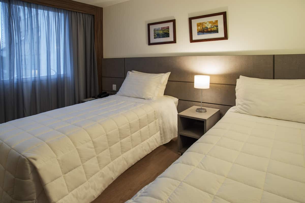In-room safe, desk, laptop workspace, blackout curtains