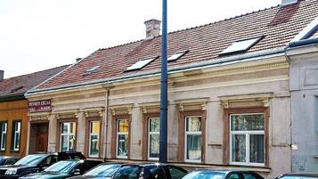 A szálláshely homlokzata