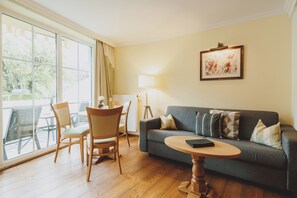 アパートメント バルコニー マウンテンビュー (Typ 1, 90€ fee excluded) | セーフティボックス (室内)、防音設備、WiFi (無料)、ベッドシーツ