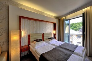 Minibar, in-room safe, desk, blackout curtains