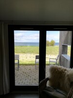 标准开间, 2 张单人床, 部分海景 | 客房景观