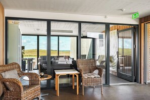 22-inch flat-screen TV with cable channels, TV